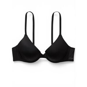 PINK Victoria’s Secret Bra 34DD Pure Black NWT